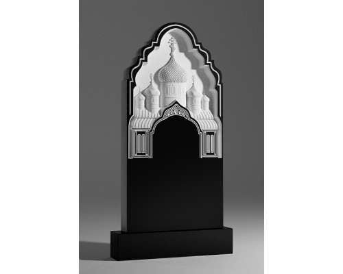 Надгробный памятник с резной церковью sp01372