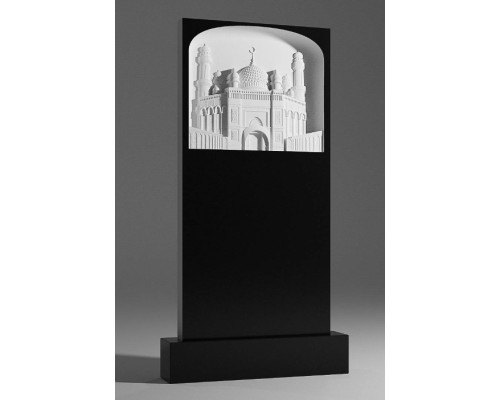 Мусульманский резной памятник с мечетью sp01374